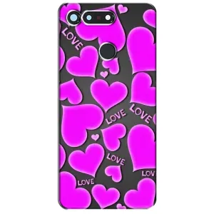 Чехлы для любимой на Хуавей Гонор Вію 20 / В20 (VPrint) (Pink hearts)