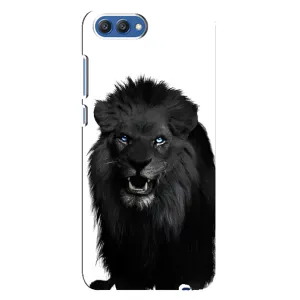 Чохли з картинкою животних Huawei Honor 10, COL-Al00 (Чорний ЛЕВ)