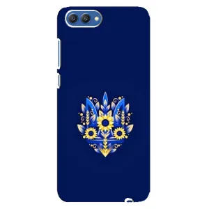 Чохли для Huawei Honor 10, COL-Al00 Укр. Символіка (AlphaPrint) (Квітковий Герб)