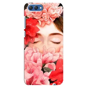 Чехлы (ART) Цветы на Huawei Honor 10, COL-Al00 (VPrint) (Глаза в цветах)