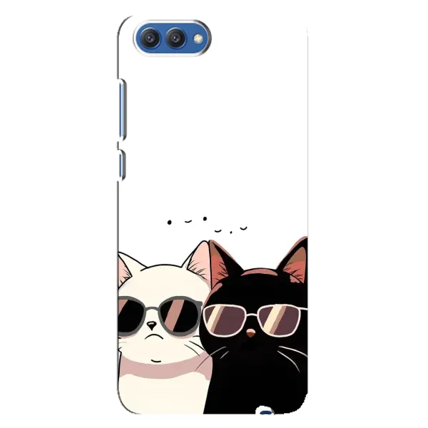 Чохол з принтом «Коти в окулярах» для Huawei Honor 10 (COL-AL00)
