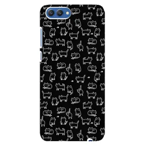 Чохол з принтом для Huawei Honor 10, COL-Al00 (AlphaPrint) Модні коти (Маленькі котики)