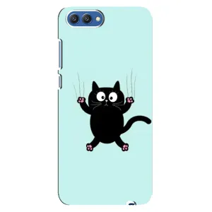 Чохол з принтом для Huawei Honor 10, COL-Al00 (AlphaPrint) Модні коти (Падаючий кіт)