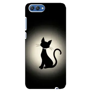 Чохол з принтом для Huawei Honor 10, COL-Al00 (AlphaPrint) Модні коти (Силует котика)