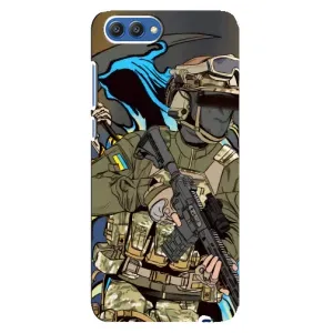 Чехлы с картинкой ЗСУ для Huawei Honor 10, COL-Al00 (AlphaPrint) (Воїн ЗСУ)