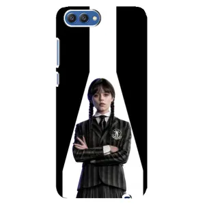 Чехлы Венсдей на Huawei Honor 10, COL-Al00 Уэнсдей (AlphaPrint) (W-Wednesday)