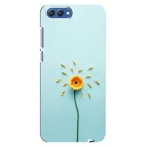Чехлы с Цветами для Huawei Honor 10, COL-Al00 (VPrint) (Желтый цветок)