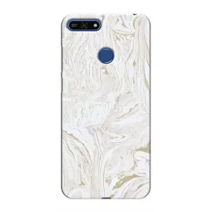 Мраморний чехол на Huawei Honor 7A Pro (VPrint) (Білий мрамор)