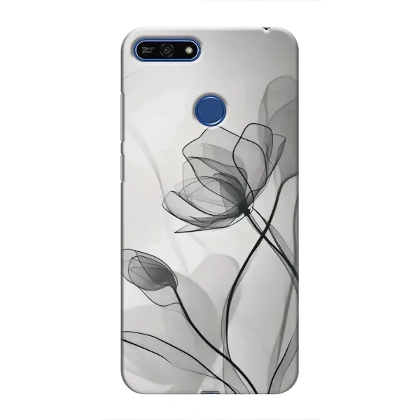 Чохол з принтом «Чорні квіти» для Huawei Honor 7A Pro Чохол з принтом «Чорні квіти» для Huawei Honor 7A Pro