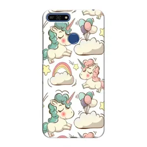 Чохол для Хуавей Оноор 7А Про - (Єдинорожки - Новинки) (AlphaPrint) (Єдиноріжки)