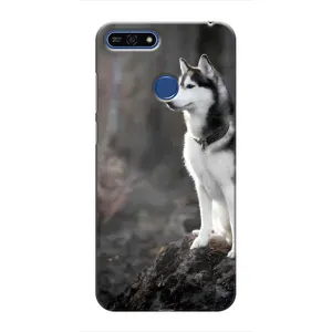 Чохол з Хаскі Huawei Honor 7A Pro - (AlphaPrint) (Вірний собака)