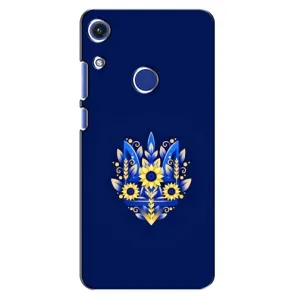 Чохли для Huawei Honor 8A Укр. Символіка (AlphaPrint) (Квітковий Герб)