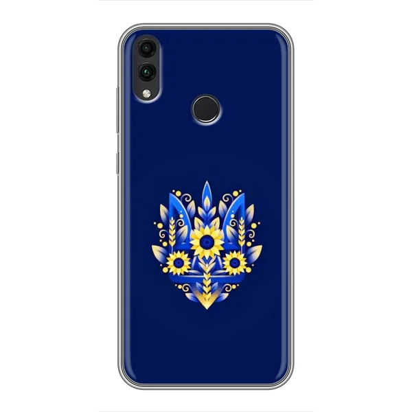 Чехол с принтом «Цветочный Герб» для Huawei Honor 8X