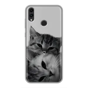 Чохол з малюнком кіт на Huawei Honor 8X (Пара котів)