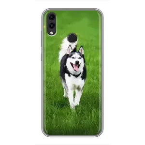 Чохол з Хаскі Huawei Honor 8X - (AlphaPrint) (Радісний Хаскі)
