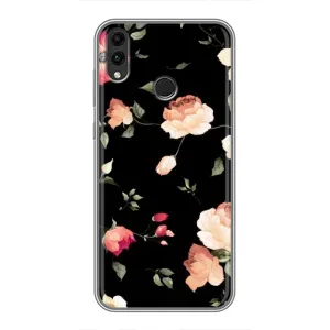 Чохли з квітами для Huawei Honor 8X (VPrint) (Трояндочки)