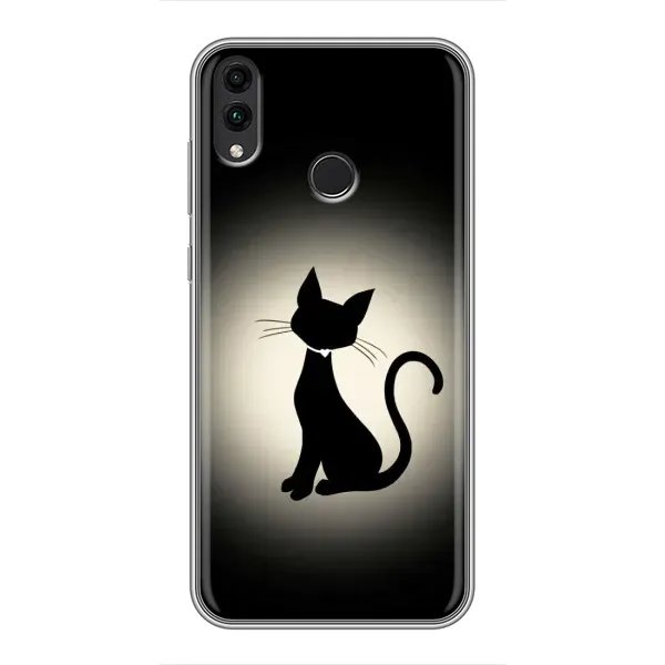 Чохол з принтом «Силует котика» для Huawei Honor 8X Чохол з принтом «Силует котика» для Huawei Honor 8X