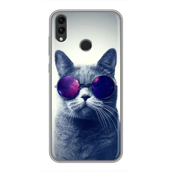Чохол з принтом «Стильний кіт» для Huawei Honor 8X Чохол з принтом «Стильний кіт» для Huawei Honor 8X