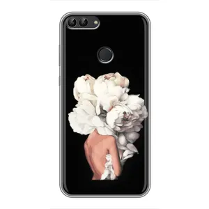 Чехлы (ART) Цветы на Huawei Honor 9 Lite (VPrint) (Белые цветы)