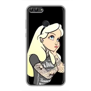 Чохол з принтом «Дівчина в тату» для Huawei Honor 9 Lite