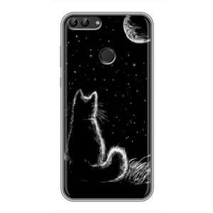 Чехол с принтом для Huawei Honor 9 Lite (AlphaPrint) Модные коты