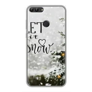 Новогодние, Праздничные Чехлы для Huawei Honor 9 Lite - 2024 год (Let it snow)