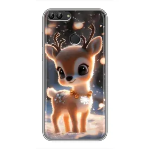 Яркий чехол для Huawei Honor 9 Lite с Зимними Оленятами (Олененок)