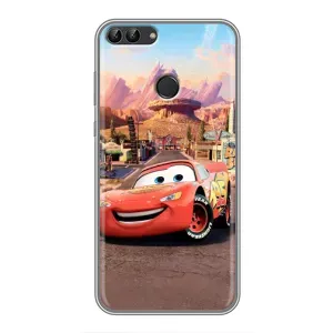 Силиконовый чехол Маквин для Huawei Honor 9 Lite (Радиаторный Спрингс Маквин)