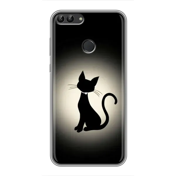 Чехол с принтом «Силуэт котика» для Huawei Honor 9 Lite