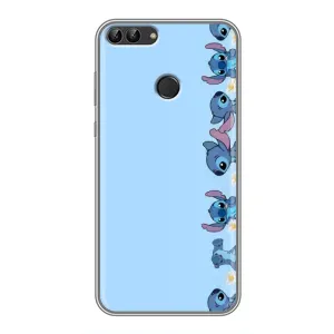 Чехол с принтом Стич на Huawei Honor 9 Lite (Стич фон)
