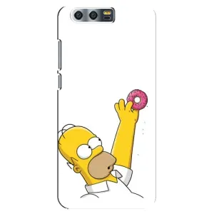 Чjхол з Сімпсонами для Huawei Honor 9, Glory 9, STF (VPrint) (Гомер з пончиком)