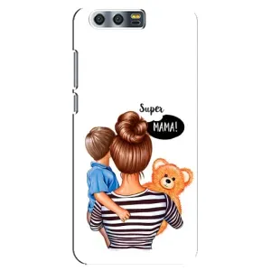 Чохол з друком для Huawei Honor 9, Glory 9, STF - (Мама з дитинкою) (AlphaPrint) (Мама з синочком)