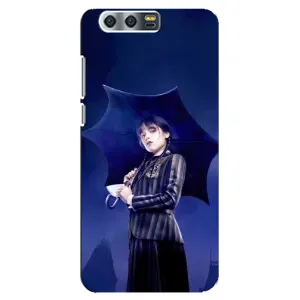 Чохли Венсдей на Huawei Honor 9, Glory 9, STF Уенсдей (AlphaPrint) (Венздей з парасолькою)