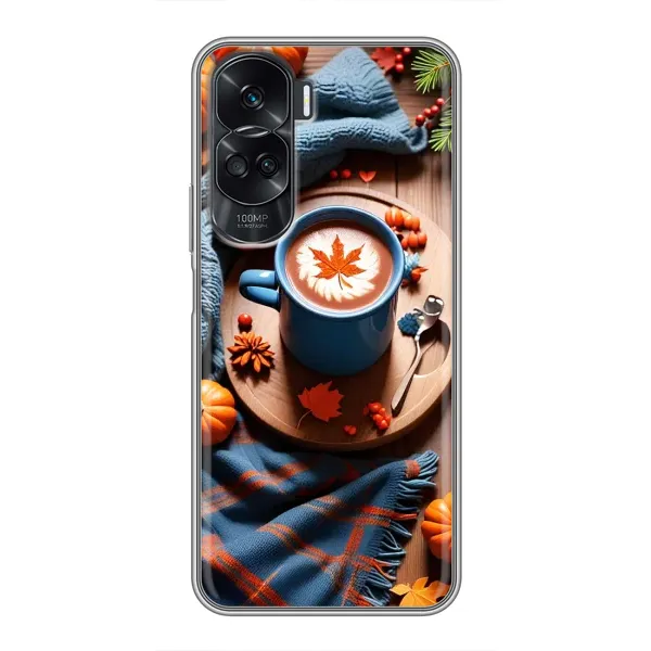 Чехол с принтом «Кофе и тыковки» для Huawei Honor 90 Lite Чехол с принтом «Кофе и тыковки» для Huawei Honor 90 Lite