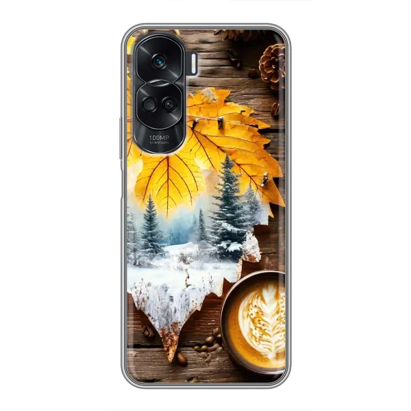 Чехол с принтом «Осенне-зимний кофе» для Huawei Honor 90 Lite Чехол с принтом «Осенне-зимний кофе» для Huawei Honor 90 Lite