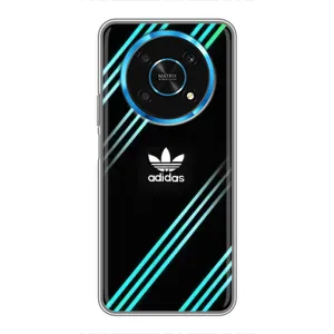 Чохли Адидас для Huawei Honor Magic 6 Lite 5G (AlphaPrint) (Адідас з полосами)