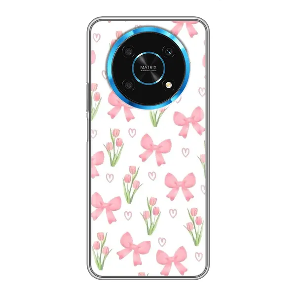 Чохол з принтом «Банти і квіти» для Huawei Honor Magic 6 Lite 5G Чохол з принтом «Банти і квіти» для Huawei Honor Magic 6 Lite 5G
