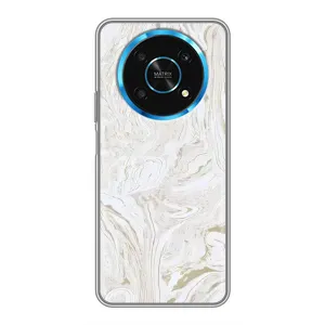 Мраморний чехол на Huawei Honor Magic 6 Lite 5G (VPrint) (Білий мрамор)