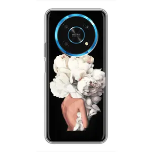 Чехлы (ART) Цветы на Huawei Honor Magic 6 Lite 5G (VPrint) (Білі квіти)