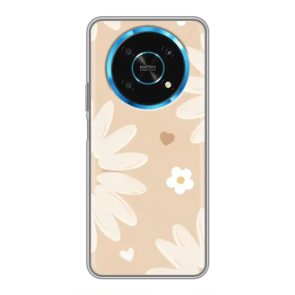 Чохол з принтом «Бежеві квіти» для Huawei Honor Magic 6 Lite 5G