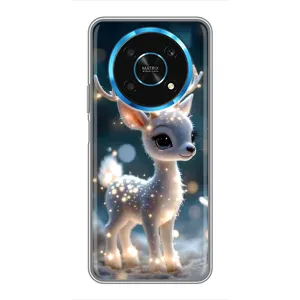 Яскравий чохол для Huawei Honor Magic 6 Lite 5G з Зимові Оленята (Блискуче оленятко)