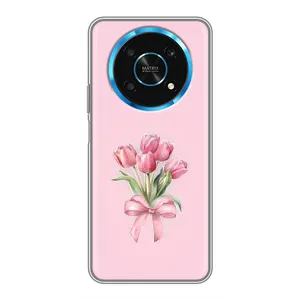 Чохол з розовим принтом для Huawei Honor Magic 6 Lite 5G (Букет квітів)