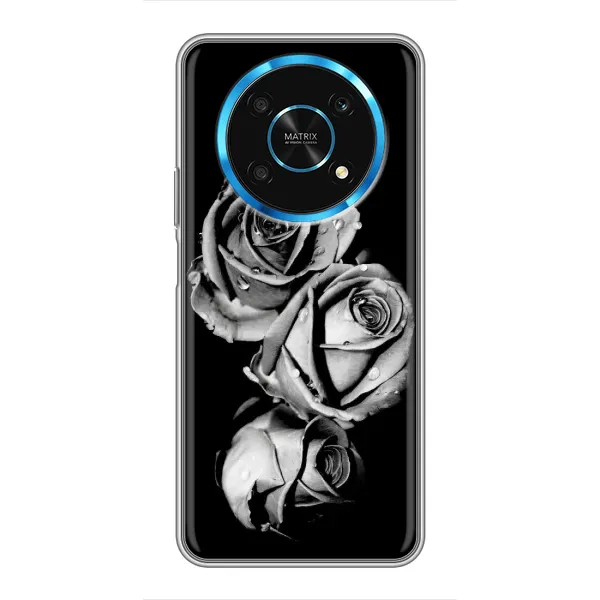 Чохол з принтом «Чорна троянда» для Huawei Honor Magic 6 Lite 5G Чохол з принтом «Чорна троянда» для Huawei Honor Magic 6 Lite 5G