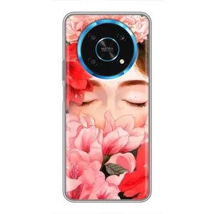 Чехлы (ART) Цветы на Huawei Honor Magic 6 Lite 5G (VPrint) (Очі в квітах)