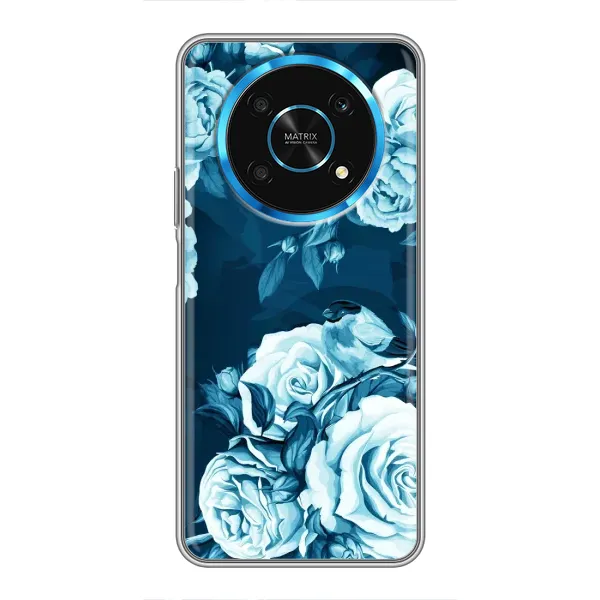 Чехол с принтом «Голубые Бутоны» для Huawei Honor Magic 6 Lite 5G