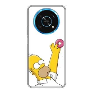 Чjхол з Сімпсонами для Huawei Honor Magic 6 Lite 5G (VPrint) (Гомер з пончиком)