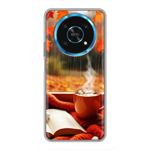Чохол з принтом «Кава і дощ» для Huawei Honor Magic 6 Lite 5G Чохол з принтом «Кава і дощ» для Huawei Honor Magic 6 Lite 5G
