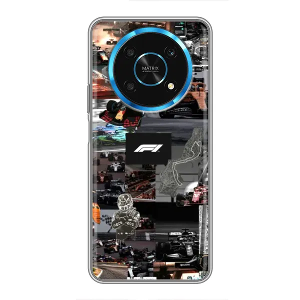 Чохол з принтом «Гоночний колаж Ф1» для Huawei Honor Magic 6 Lite 5G