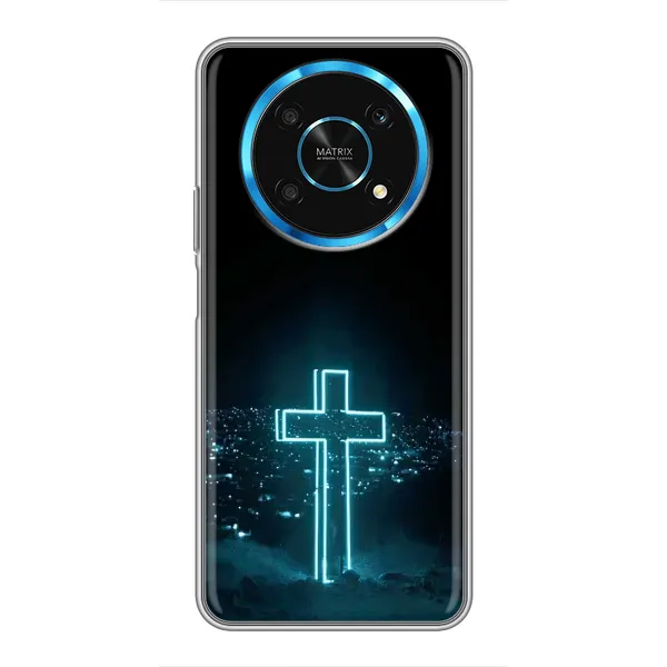 Чехол с принтом «Крест и город» для Huawei Honor Magic 6 Lite 5G