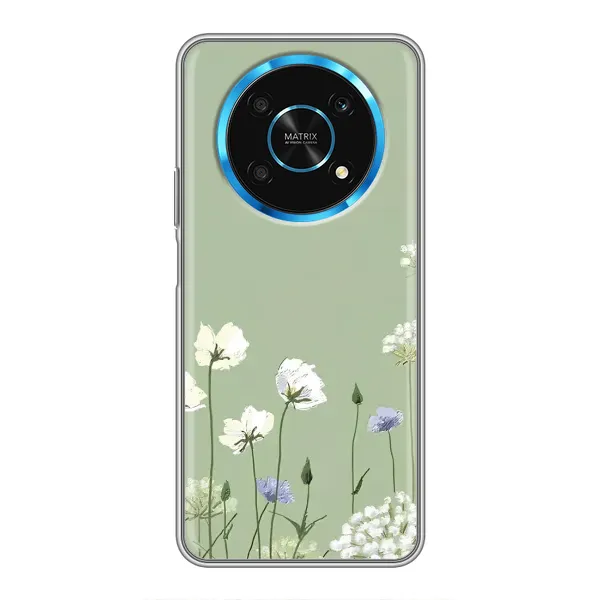 Чохол з принтом «Квіти на зеленому» для Huawei Honor Magic 6 Lite 5G